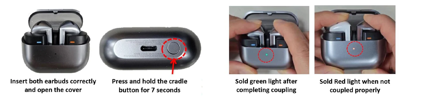 Galaxy Buds3 & Buds3 Pro โ Coupling & Reset